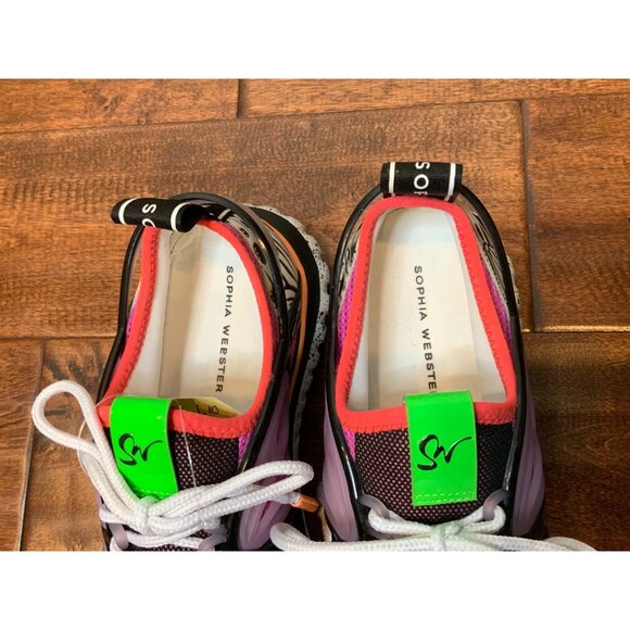 Sophia Webster Fly-By Knit Butterfly Low-Top Sneakers $275, Size 7 | 37 - Picture 5 of 10